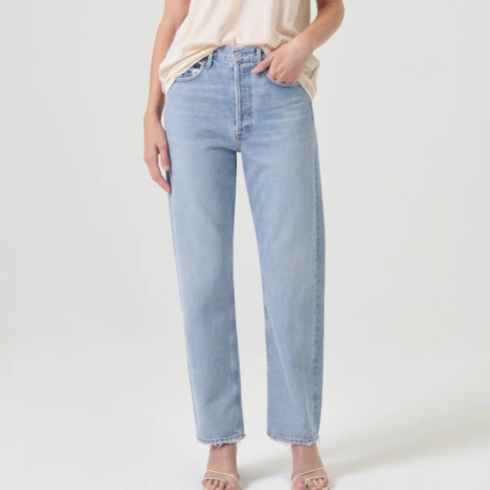 Agolde 90's Mid Rise Loose Fit in Semi Tropic